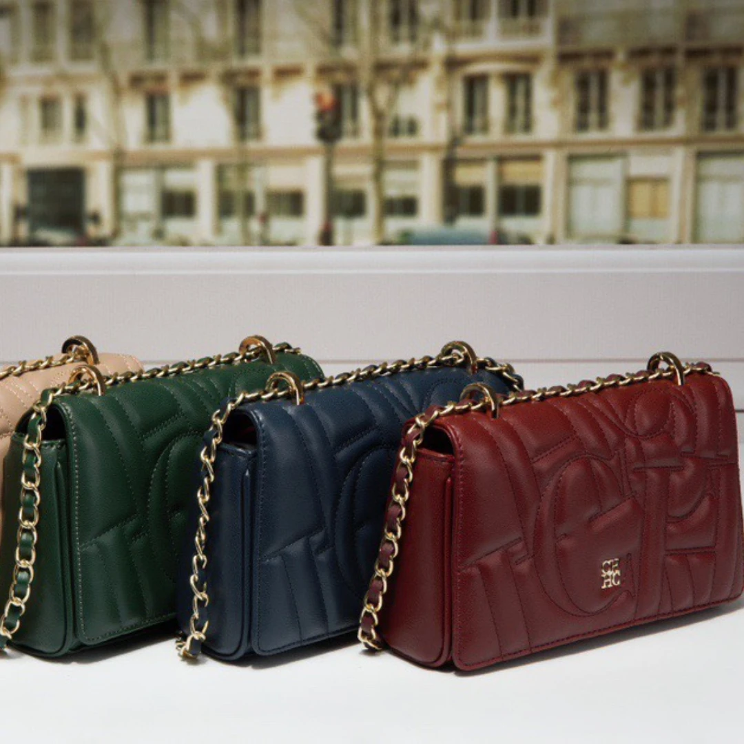 CILMI HARVILL CHHC Lady Embossed Letter Pattern Flap Bag 2022 New Fashion One-shoulder Messenger Square Bag