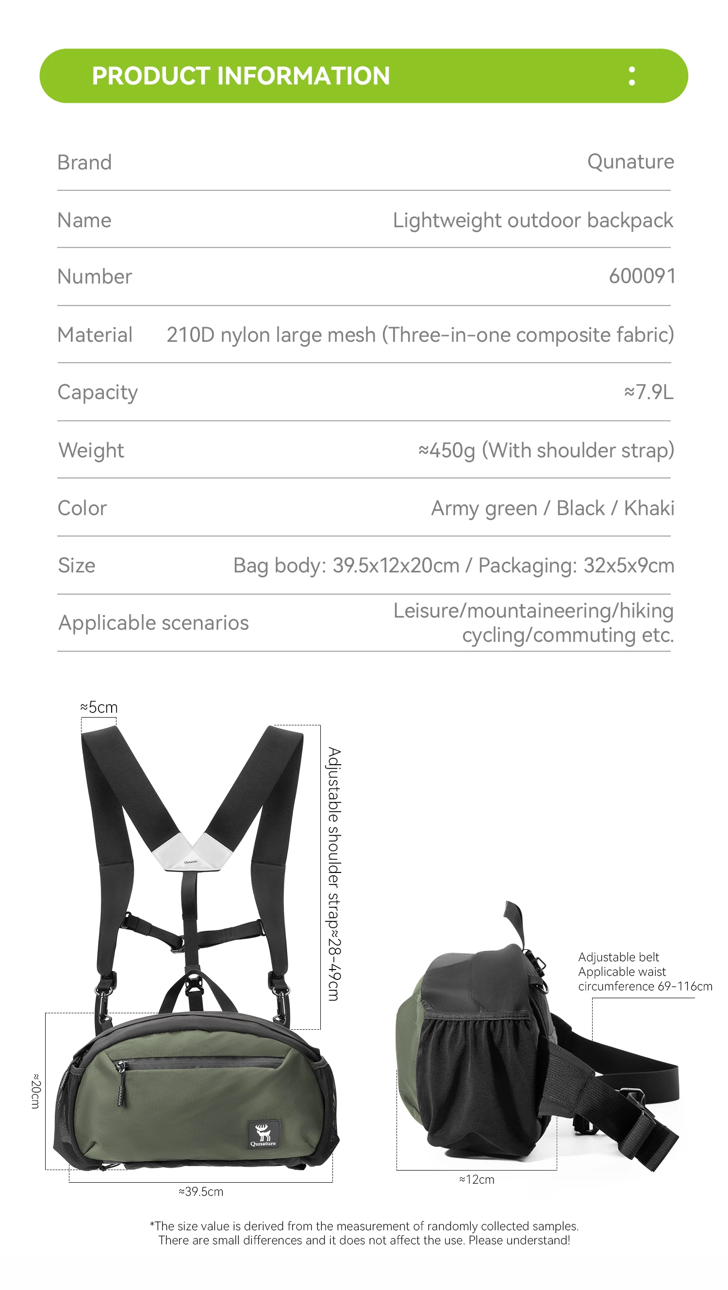 detachable strap backpack usage
