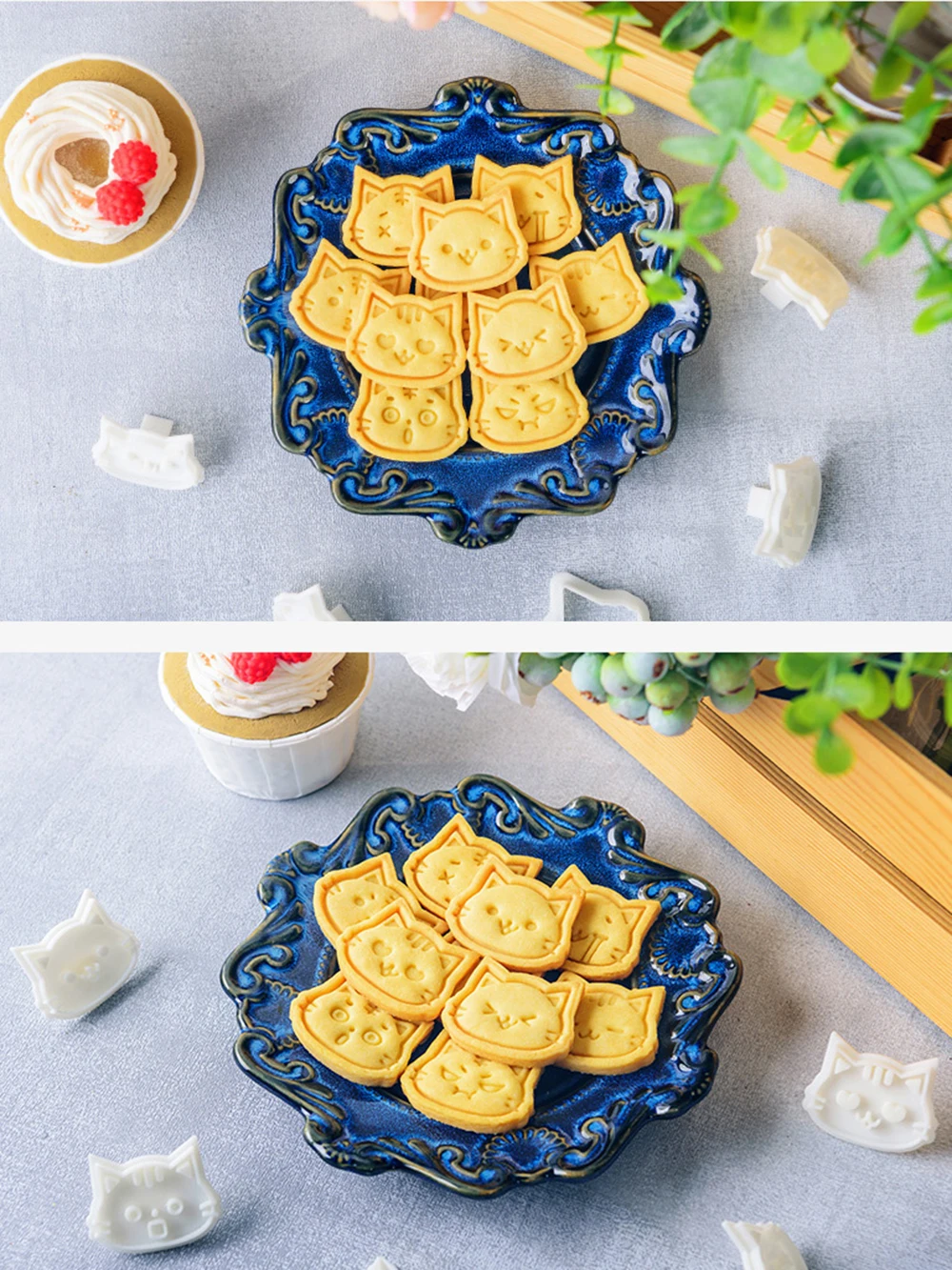 Cartoon Cat 3D Cookie Cake Cutter DIY Mold Fondant Cake Decorating Tools cookie cutter baking mold cookie mould fondant cutter