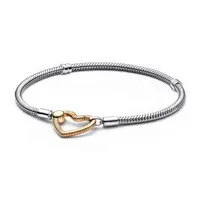 Bracelet tennis en argent sterling 925 de haute qualité, rond, en forme de cœur, à motif serpent, pour femme, cadeau pour la Saint-Valentin 4