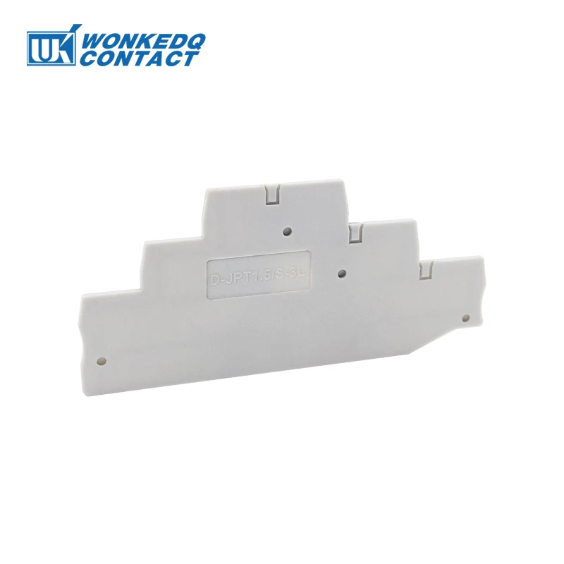 D-PT 1.5-3L Terminal Cover Plate For PT1.5 3 Level Connector Din Rail Termin Blocks Accessories D-PT1.5-3L Plug End Cover 1Pc
