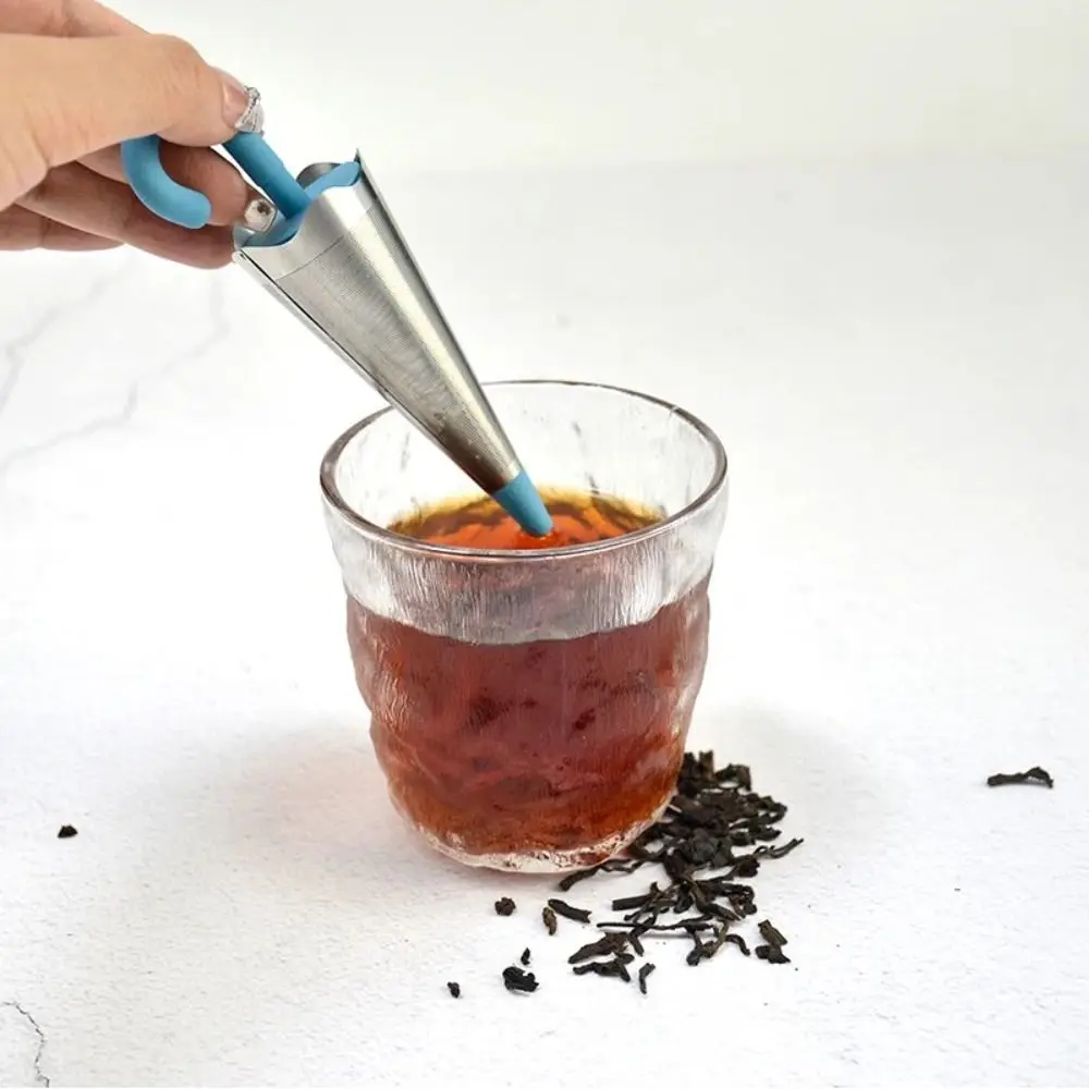 Stainless Steel Umbrella Shape Tea Infuser with Bracket Fine Mesh Reusable Sieve Spice Tea Brewing Diffuser