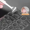 10pack Transparent False Jelly Nail Tips Sticker Double Side Gel Nail Glue for Press On Nails Self-Adhesive False Manicure Decal 4