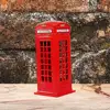 13cm Decoration London Telephone Booth Money Box Mailbox Ornament Piggy Bank Metal Crafts Decoration 3