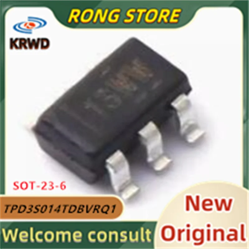 

20 шт., 13WW Новый и оригинальный чип IC TPD3S014TDBVRQ1 TPD3S014TDBVR TPD3S014TDB электростатический разряд (ESD), защитное устройство