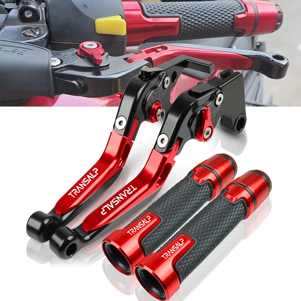 

Motorcycle CNC Foldable Adjustable Brake Extendable Clutch Lever Hand Grips For Honda TRANSALP 600VT 1995 1996 1997 1998 1999