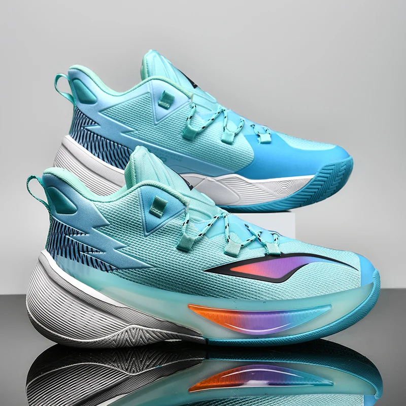 

Men's Basketball Shoes Breathable Cushioning Non-Slip Wearable Sports Shoes Gym Training Athletic Basketball Sneakers for Women