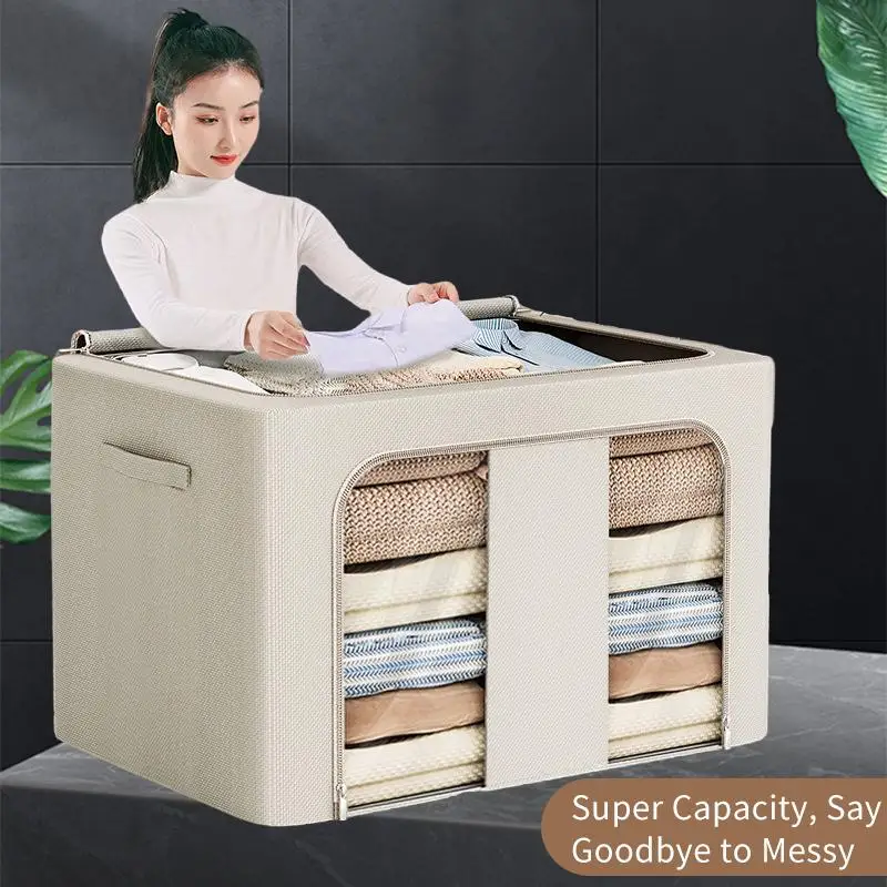 

Large Foldable Steel Frame Organizer with Thickened Oxford Cloth