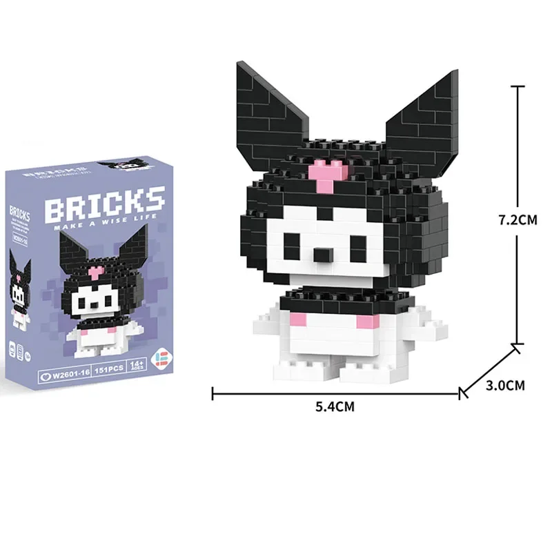thumbnail image 1 of Bloques de construcción de Mickey Mouse Stitch Hello Kitty Personaje de dibujos animados Modelo ensamblado Bloques de construcción Muñecas Juguetes Regalos para niños, 1 of 5