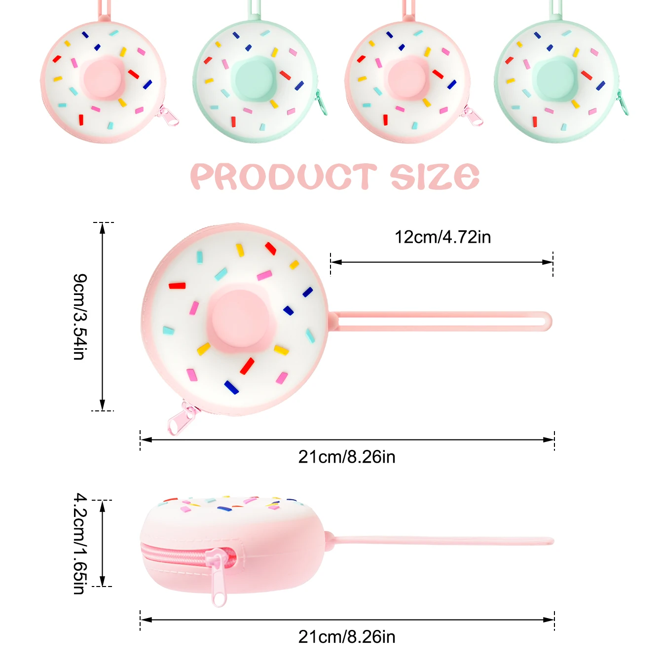 Pacifier Holder 1PCS Baby Silicone Pacifier Storage Case Donut Shape Portable Cover Pouch Box