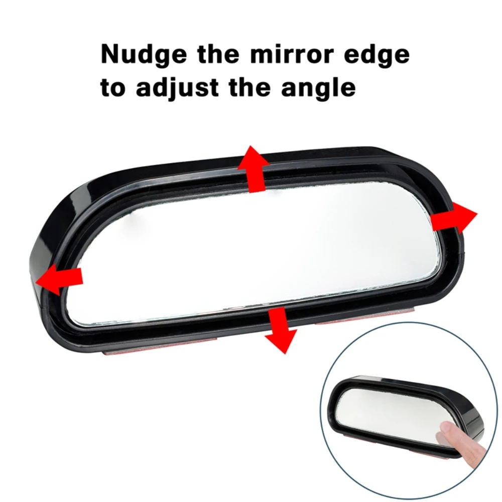 Rear View Mirror 360 Degree Adjustable Wide Angle Side Rear Mirror Blind Spot Convex Mirrors for Car Reverse Parking Auxiliary Rear View Mirror