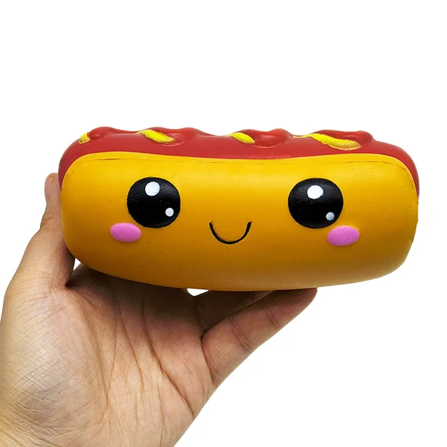 Squeeze toy cheese chocolate biscuit cute gourmet toy stress-relieving scent fun kids Christmas gift toy 6