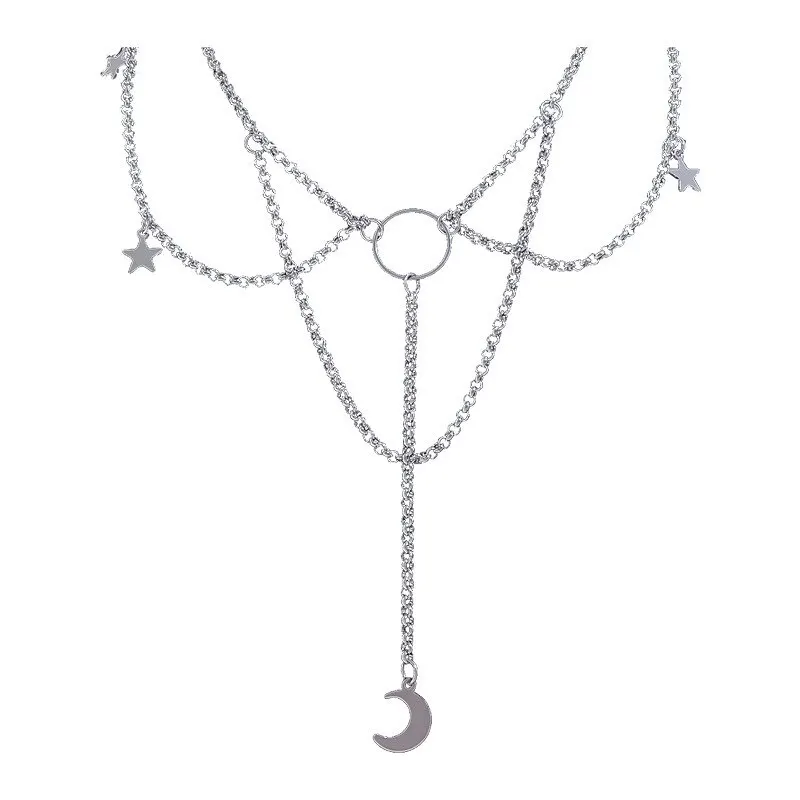 S621fef4492824a7c9af1cbc1acab79721 Velvet Clavicle Chain Fashion Necklace Moon Exquisite And Aesthetic Simple Cute Girl Pendant Necklace Mallzona