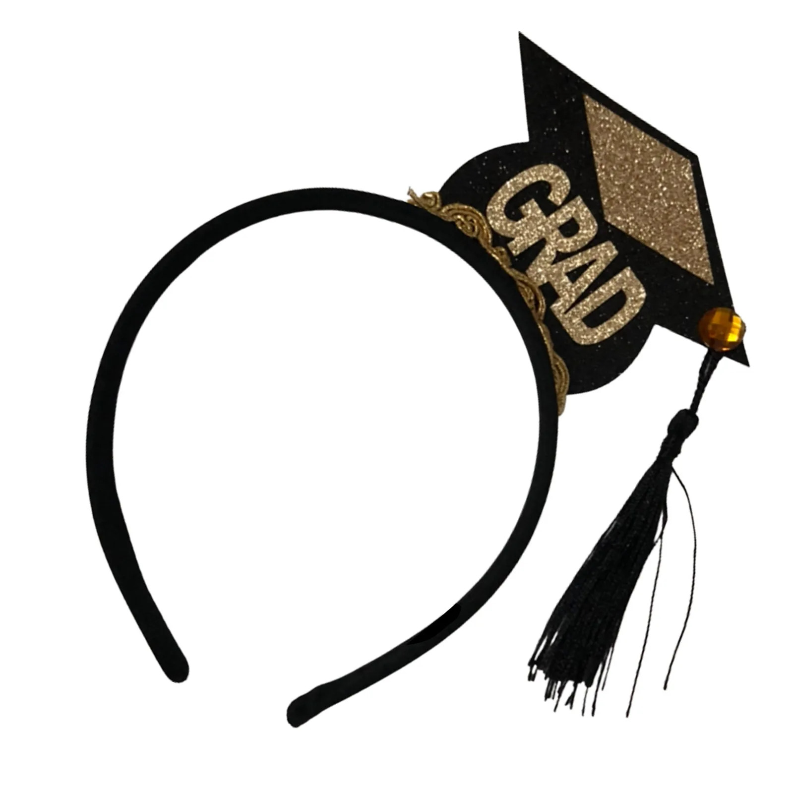 Graduation Cap Headband Hair Hoop With Mini Grad Hat Mini Bachelor Cap