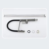AITANA-Pistolet de luxe en laiton gris, design simple, poignée unique, 2 fonctions, extraction d'eau chaude et froide, centre commercial d'évier 6