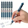 6Pcs 0.5mm Bullet Head Simple Press Type Doctor's Prescription Gel Pen Dark Blue Ink Hospital Signature Pens Stationery Supply 1