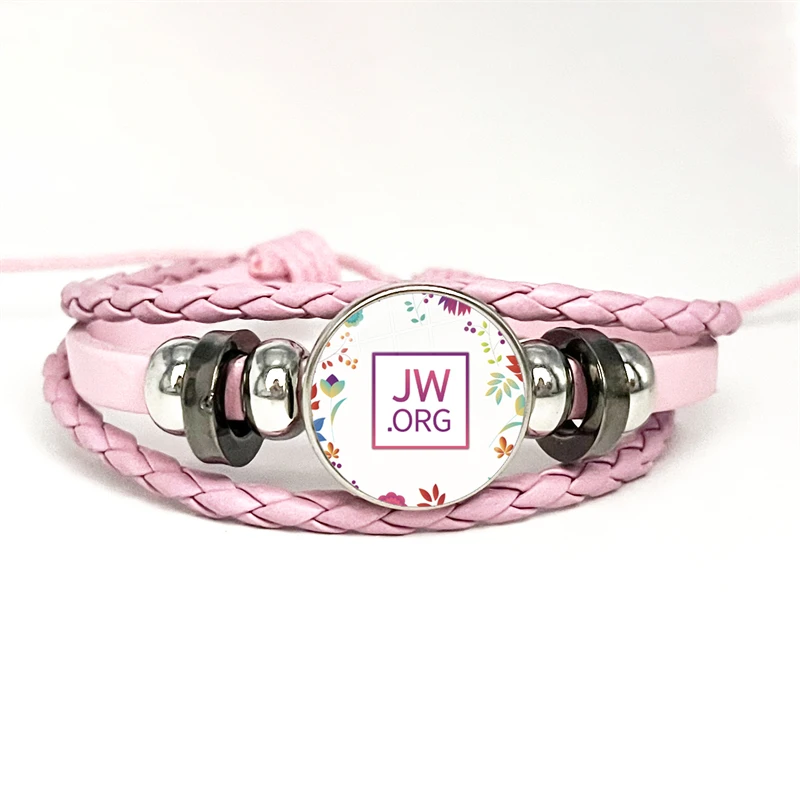 Fashion JW.ORG bracciale Casual in pelle JW Child nick Sophia wholesale bracciale in pelle rosa multistrato senza sangue Souvenir per feste
