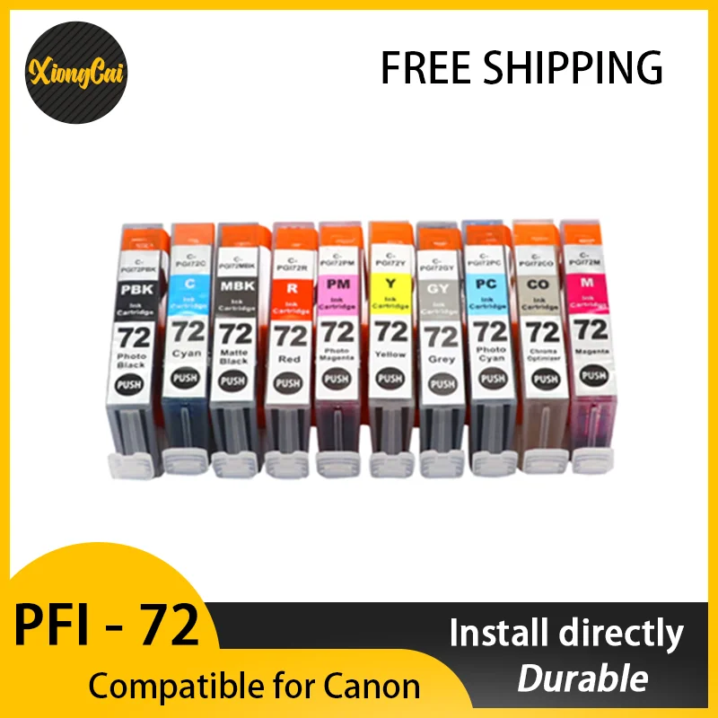 

Compatible lnk Cartridge For Canon 72 PGI 72panon PIXMA Pro-10 Pro-10s inkjet Printer ink cartridge