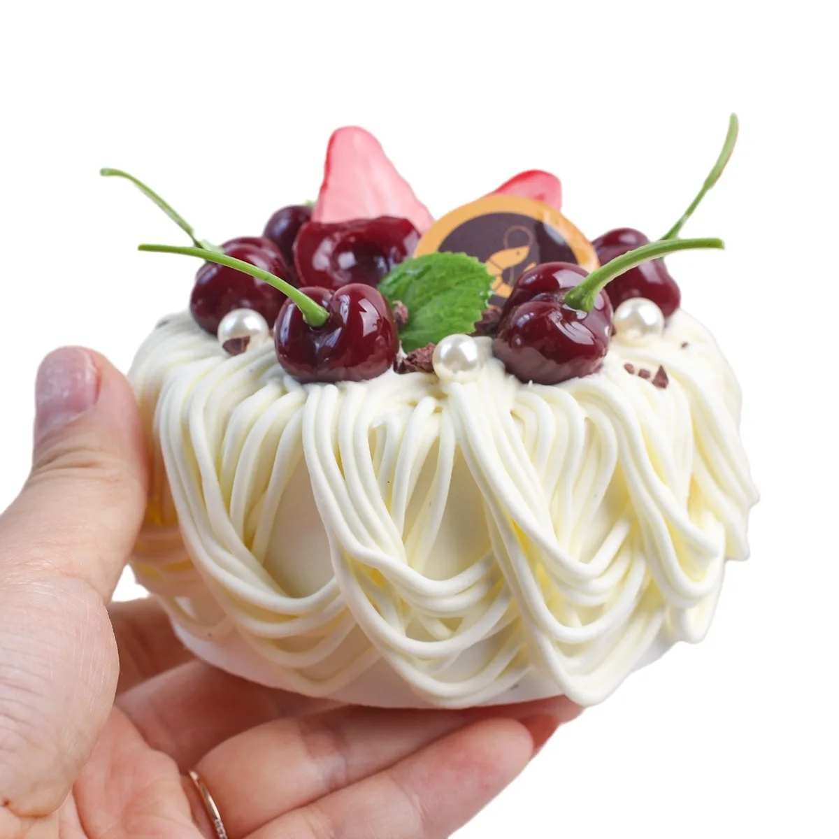 4 inch Simulation Cake Cream Birthday Cake Fake Model Dessert Baking Shop Window Display Samples Props Dessert Decor