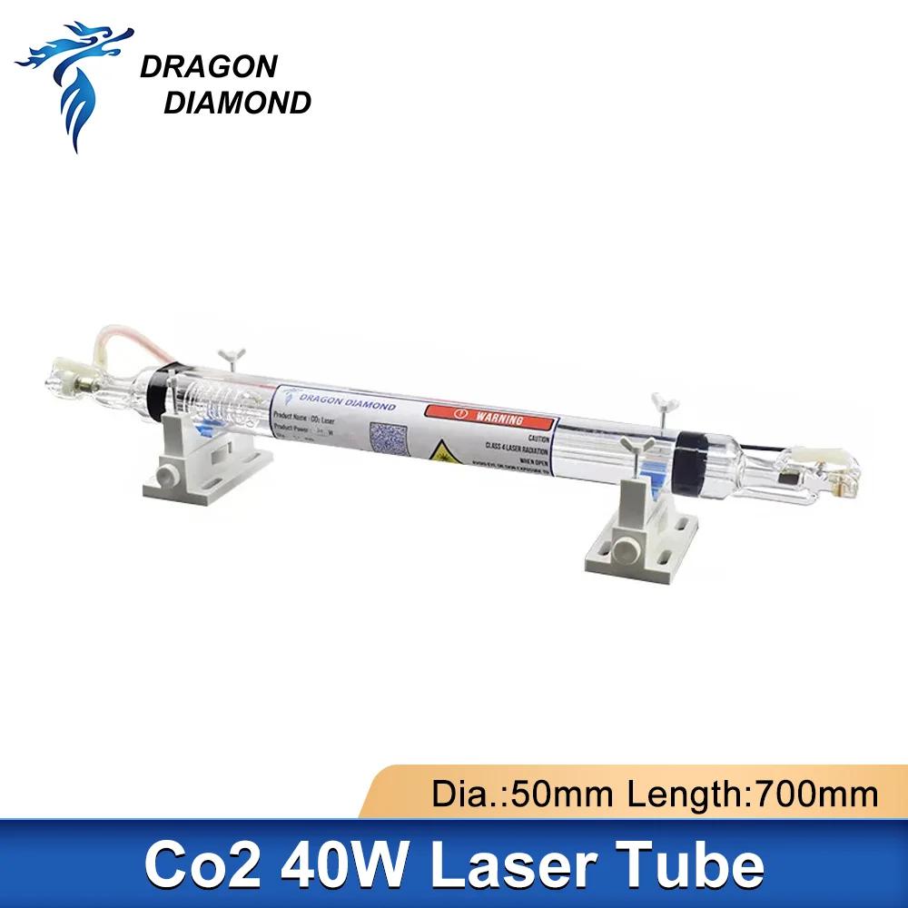 Tubo Laser Co2 Serie K40 40W Lunghezza 700Mm Lampada In Vetro Per Macchina Da Taglio Per Incisione Laser Fai Da Te 2030 K40