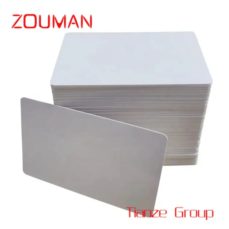 Custom , High Quality Printable CR80 Sublimation Plastic White Id Business Blank PVC Card