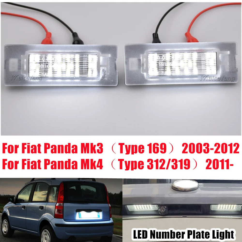 Lampada Luce Targa A Led Bianca Senza Errori 1 Paio Per Fiat Panda Mk3 Mk4 Typ 169 312 319 2003-2012 71734797 71771501