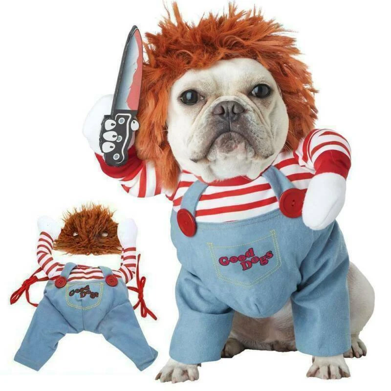 dienblad merk op Respectvol Halloween Hond Kostuums Funny Pet Kleren Met Pruik Huisdieren Honden  Kostuum Party Dress Up Benodigdheden Voor Medium Grote Honden Bulldog pug|  | - AliExpress