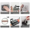 Wall mounted shower shampoo rack bathroom rack towel rack diamond free stand tripod wall hanging corner rectangular stand 5
