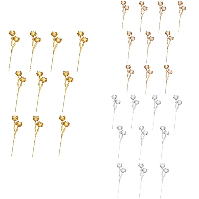 

10pcs DIY Hair Making Base Ethnic Floral Hair Base for Making