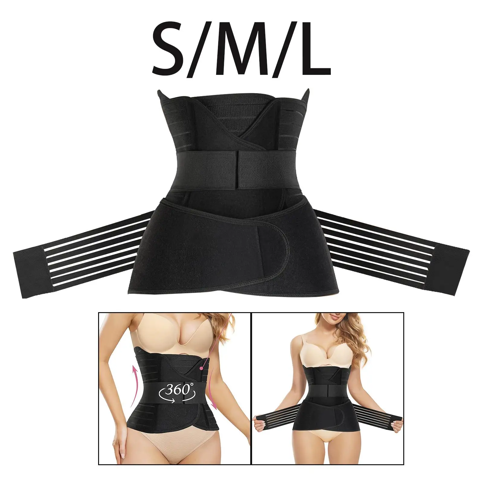 Women Waist Trainer Tummy Control Body Shaper Body Trainer Waist Belt Pelvic Belt for Running Pilates Exercise Fitness Yoga