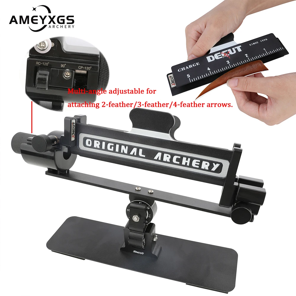 ArcheryFletchingJig90120degreeAdjustableFeathersStickToolFit