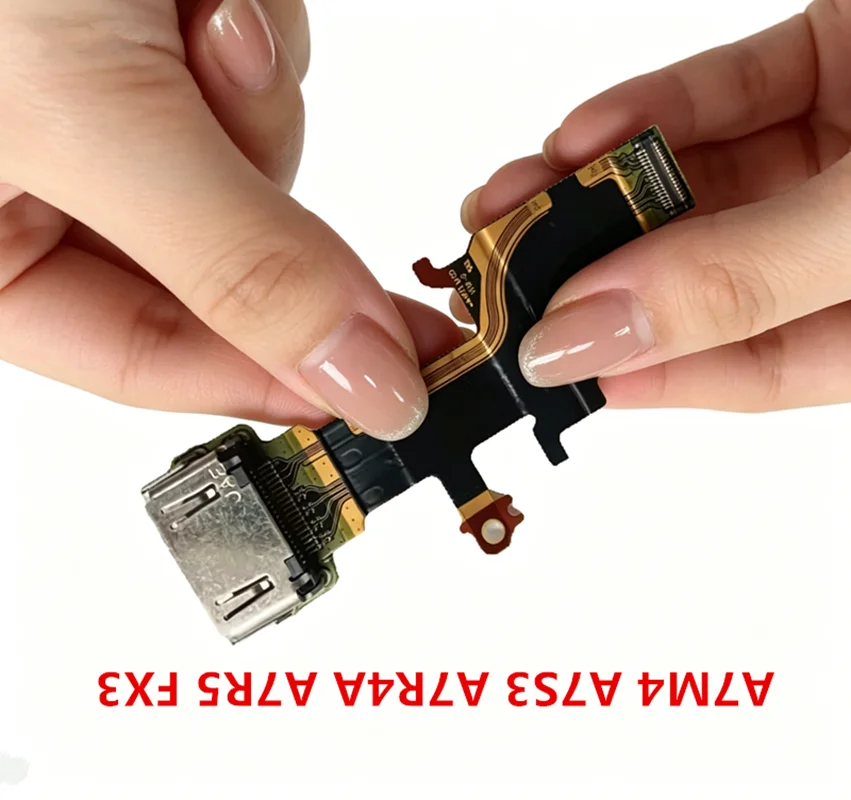 새로운 A7S3 A7M4 A7R4A A7R5 A7IV FX3 FX30 HDMI 인터페이스 플렉스 케이블