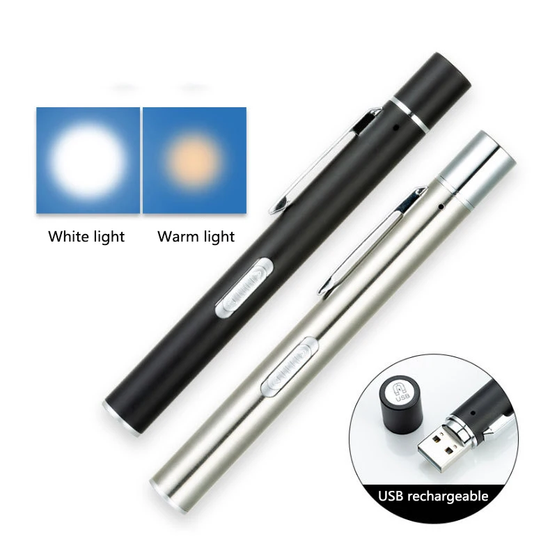 Portable LED Flashlight and Medical Pen Light Lamp