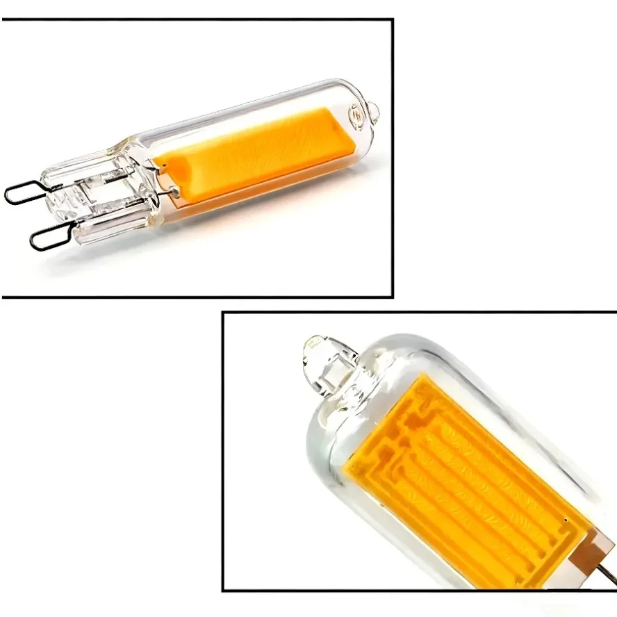 10개입 5개입 G9 LED 전구 12W 15W AC110V 220V 초고휘도 유리 램프 일정 전력 LED 조명 G9 COB 전구 조명