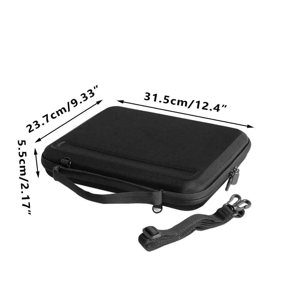 전술 권총 케이스 9mm 총 가방 휴대용 범용 권총 휴대용 파우치 EDC 홀더 무기 운반 케이스 (숄더 스트랩 포함)