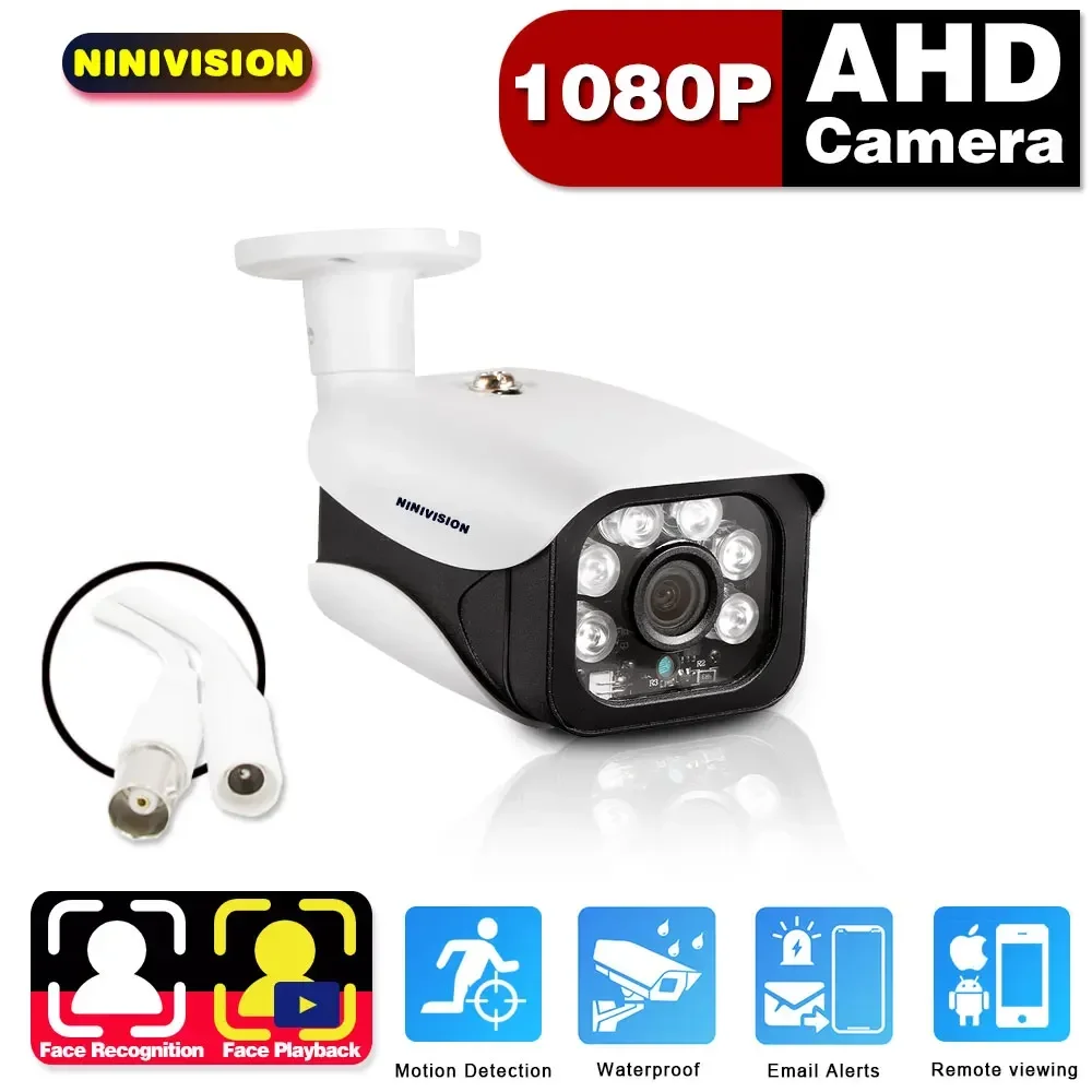 

2MP AHD Camera Security Video Surveillance Indoor Outdoor Bullet Camera Waterproof HD CCTV Camera 1080P Day Night Vision