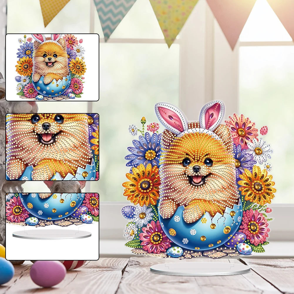 Diamond Painting Desktop Decors Acrylic Special Shape Coral Pearl 5D DIY Diamond Art Tabletop Decorations for Home Office Decor 3