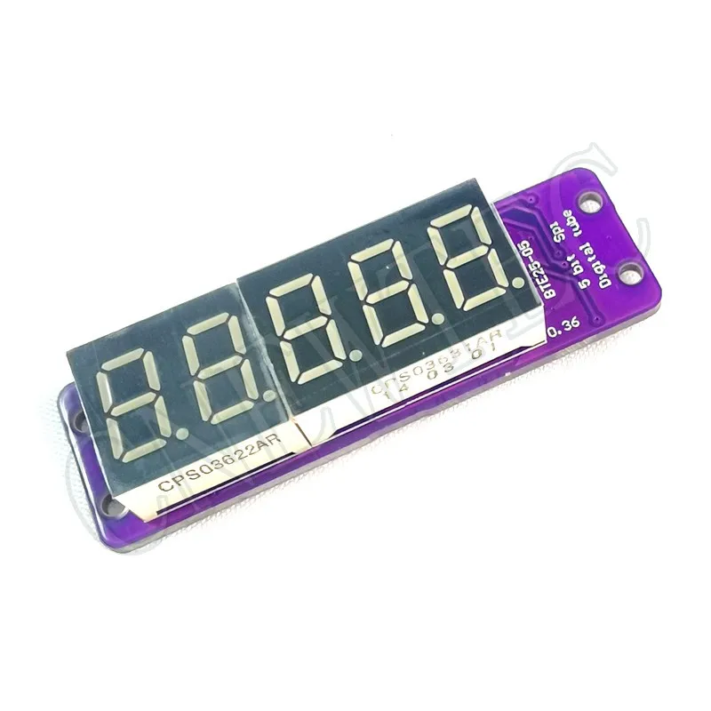 MAX7219 0.36 Inch 5 Bits Digital LED Display 7 Segment Module 5 Color ...