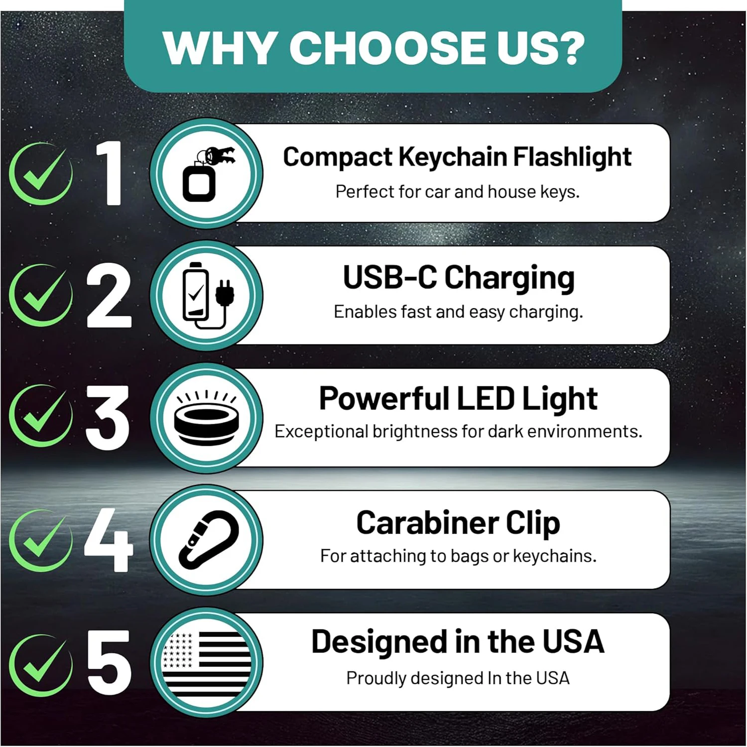 COB LED Mini Keychain Flashlight – 3 Modes, Emergency Light with Magnetic Base,