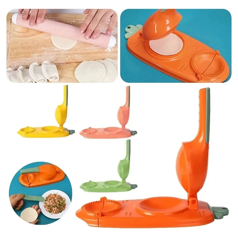 T03C-DIY Jiaozi 금형, 반죽 누르기용 주방 용품, 가정 요리에 적합한 선택, 주방 액세서리