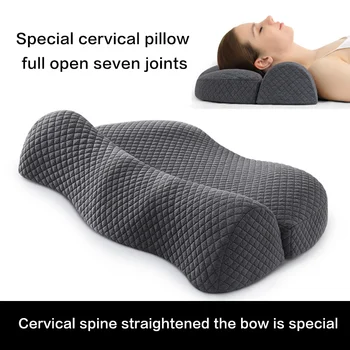 Cuscino cervicale, cuscino sagomato in memory foam, cuscini da letto per letto laterale Cuscino per dormire ortopedico ergonomico 1
