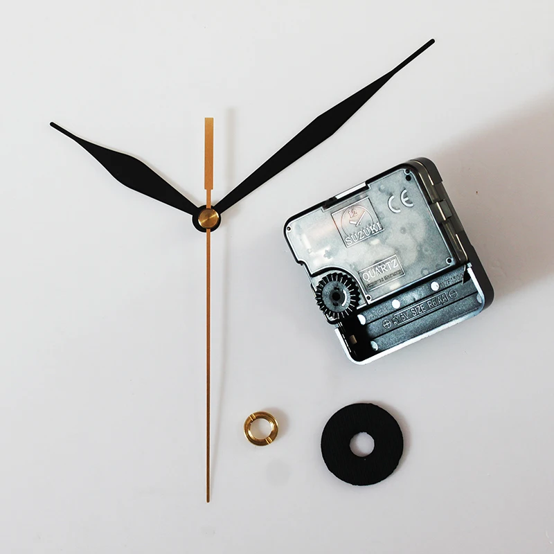 

Suzuki Silent Movement Plastic Wall Clock Movement black 12# white hands Clock Accessory Quartz Clock Movement HS88