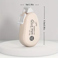1/4PCS Mini Correction Tape Cute Glue Tape Roller 6m Portable Kawaii School Office Supplies Smooth Dispensing No Wrinkle 3