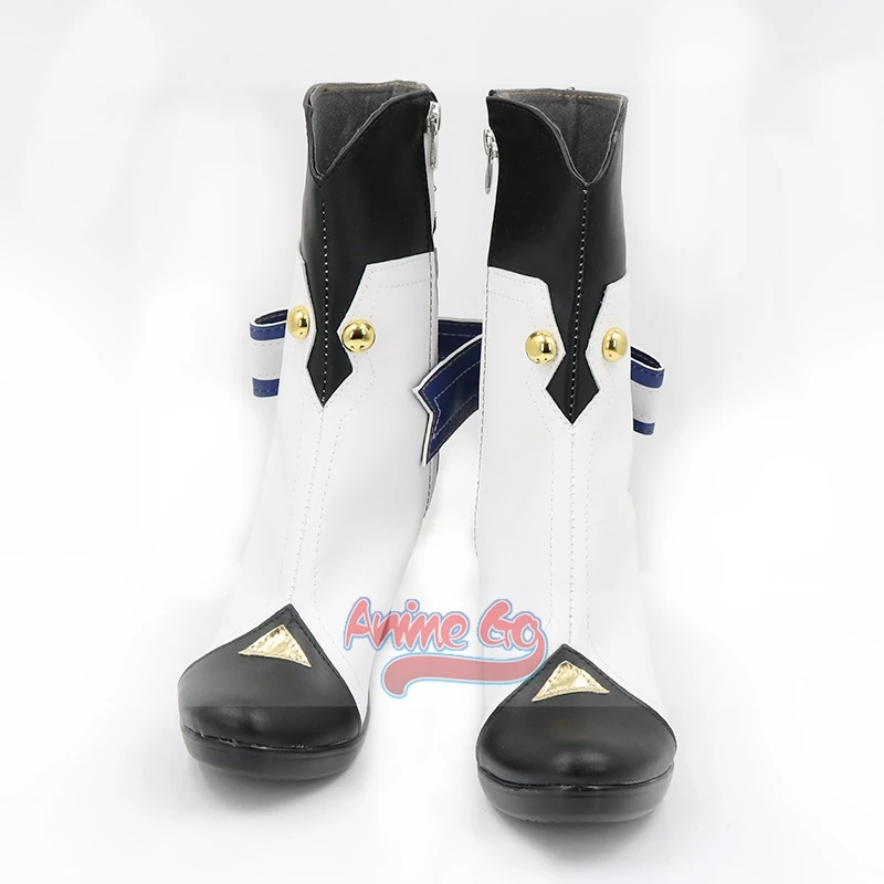 

Game Honkai Star Rail Pela Cosplay Shoes Pelageya Sergeyevna Black White Women Boots Halloween C07803
