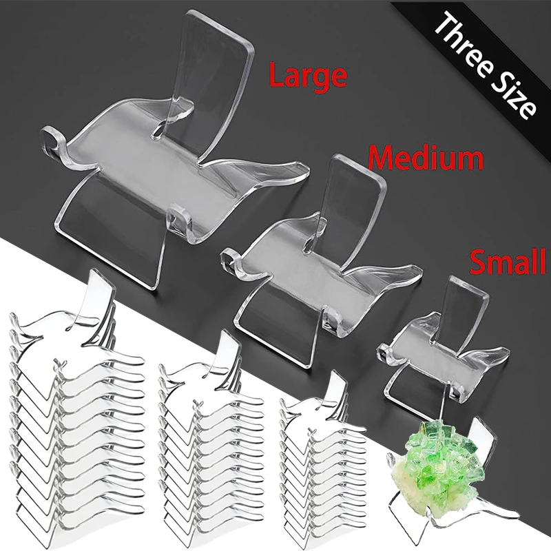 

1/10Pcs Acrylic Display Stand Transparent Mineral Rock Pedestal Holder Coin Watch Mini Display Rack for Exhibitions Home Decor