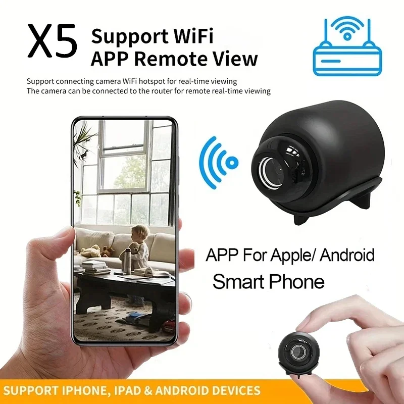 WiFi Mini IP Camera 1080P HD Motion Detection Night Vision Security Camera Smart Home Security Camera Detection Video Cam - 3