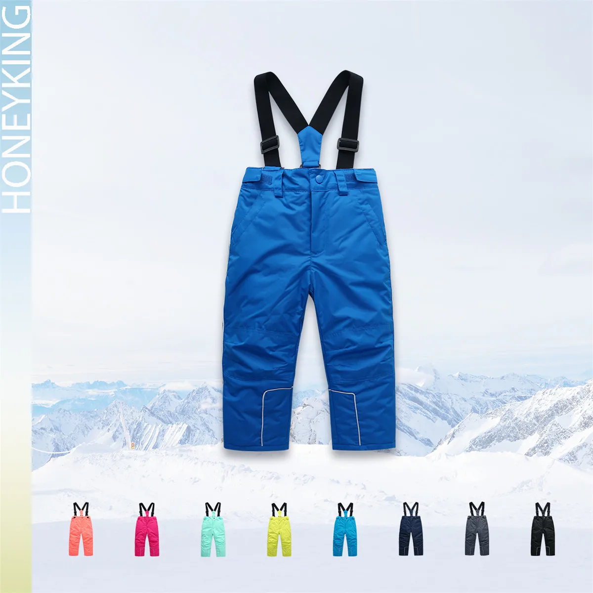 HONEYKING Kids Ski Pants Winter Outdoor Waterproof Warm Ski