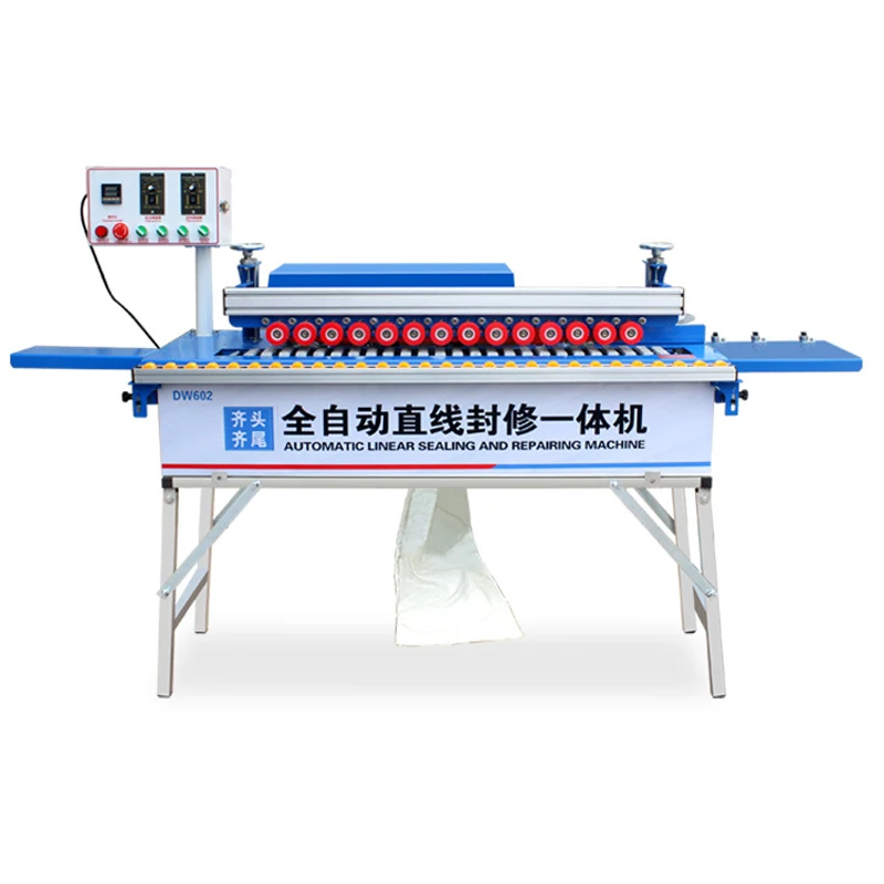 DW602 Woodworking Edge Banding Machine with Trimming Banding and Cutting Woodworking Bander Machine 220v/110v edge banding trimmer edge trimmer with carbon steel blades mini wood veneer edge banding manual trimming woodworking tool