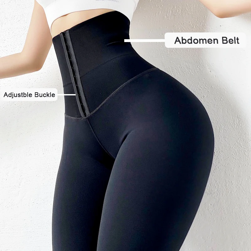 Slimming Tummy Trimmer High Waist Trainer Sports Leggings Warming Trousers Women Fitness Tights Belly Control Panties Shapewear waist trainer