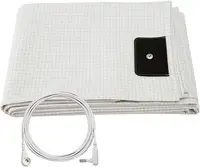 Grounding Fitted/Flatted Sheets with 10% Silver Fiber & Organic Cotton-Conductive with Grounding Cord, Grounding Keep Good Sleep 1
